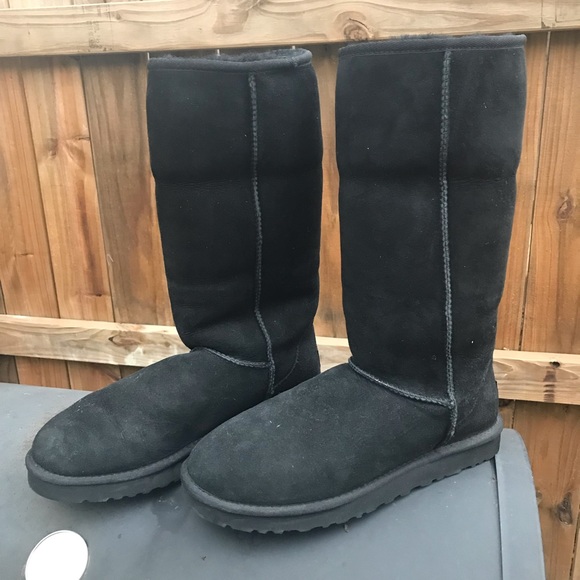 tall uggs folded down